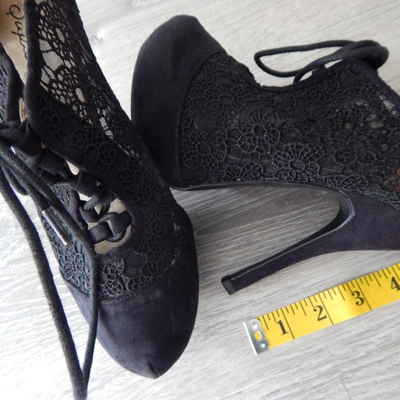 Qupid / Floral stiletto heels - Picture 3 of 5